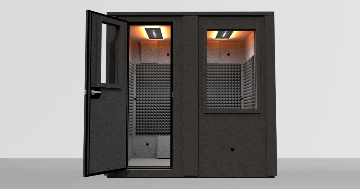MDL 6084 E - 5' x 7' Double-Wall Isolation Booth | WhisperRoom®